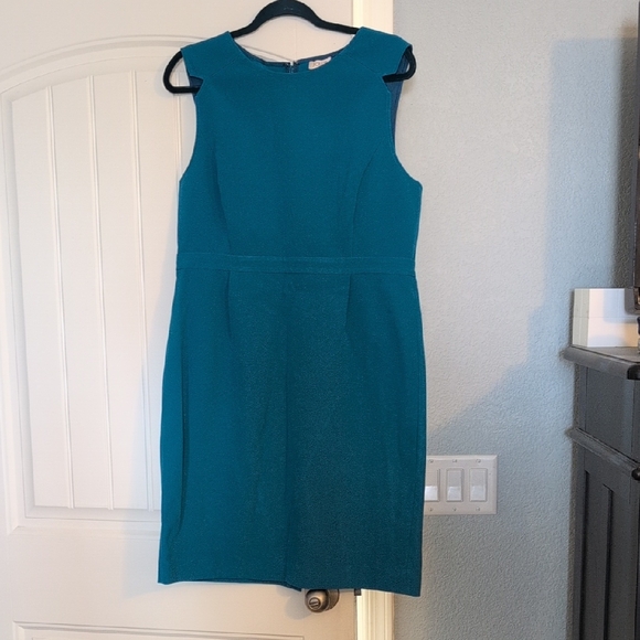 J. Crew Teal Midi Dress - Picture 1 of 3